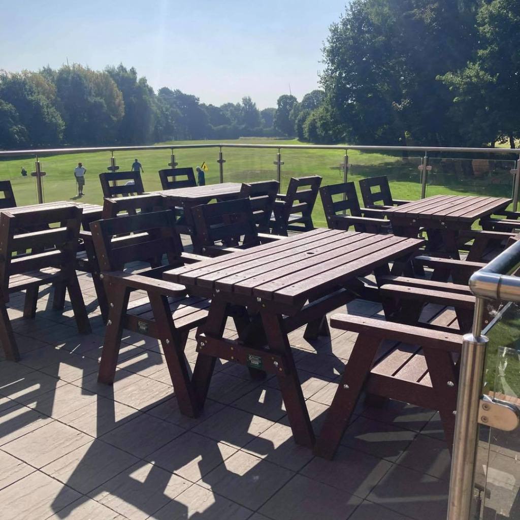 Outdoor dining area