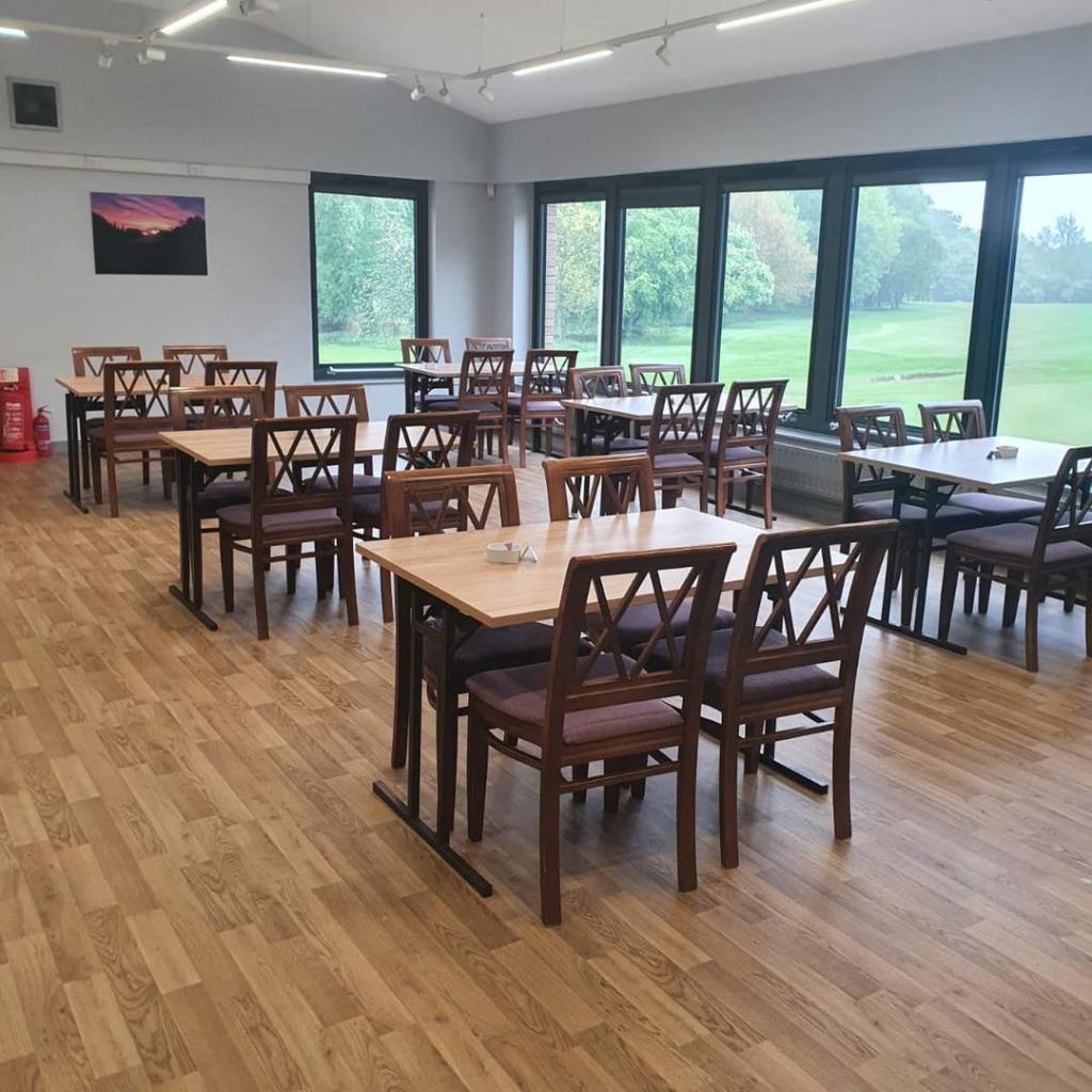 Indoor dining area.
